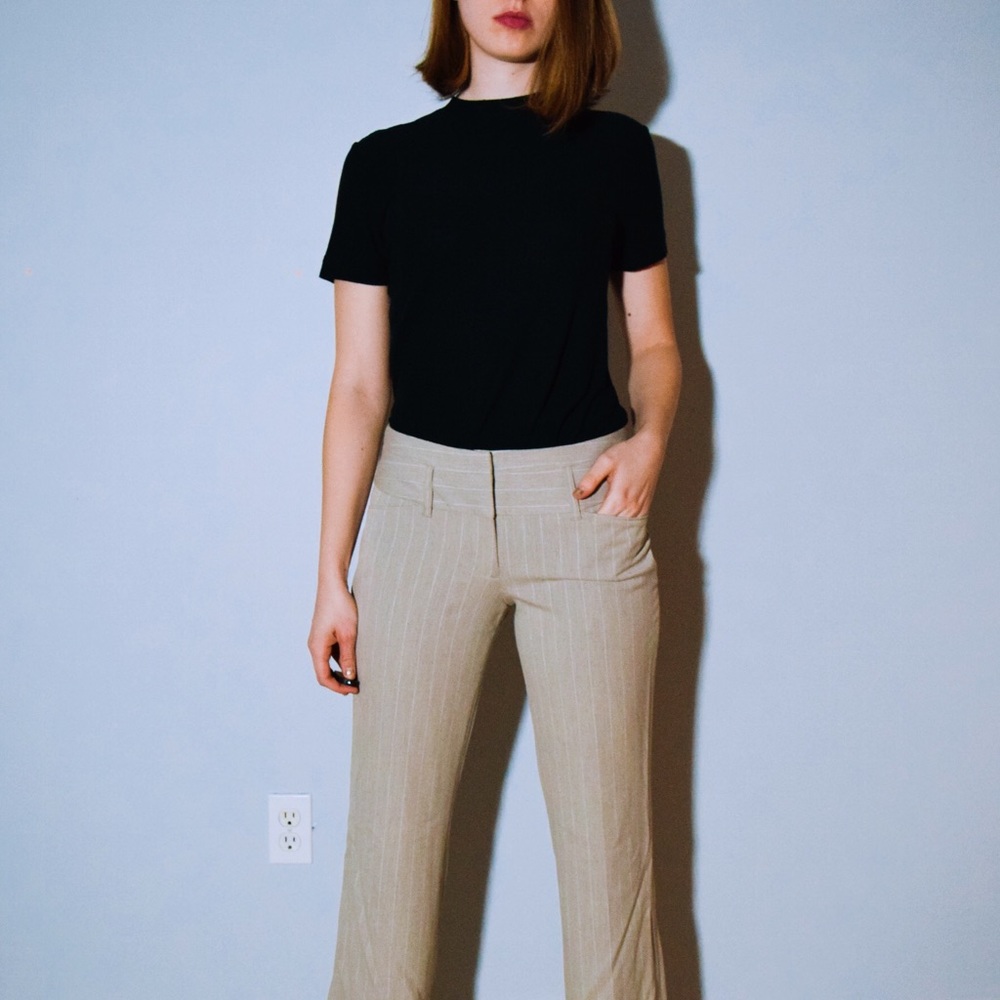 Express Pinstriped Dress Pants